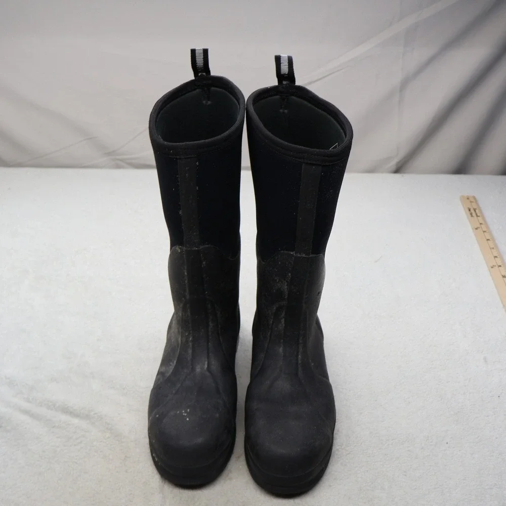 Muck Unisex M9 W10 Rain Boots Black Chore Steel Toe Waterproof Utility 010022